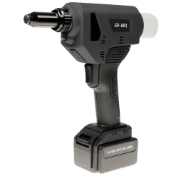 Akku Nieter Blindnietgerät | Nietgerät | GO-BR1 Blindniete Setzwerkzeug inkl. 2 Akku, Koffer und Zubehör Setzgerät Akkunieter Blindnietsetzgerät Handnietmaschine Niet Nietmaschine Nietpistole Arbeitsbereich ø 3,0-5,0mm