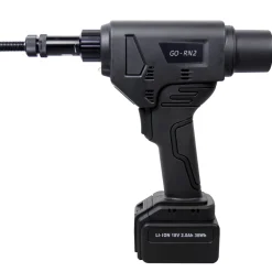 Akku-Tool GO-RN2 Akku Blindnietmuttern- & Schrauben Setzwerkzeug mit bürstemlosem Motor 18V inkl. 2 Akku, Koffer und Zubehör mit Arbeitsbereich M8 – M10 alle Materialien, M8 - M12 Aluminium und Stahl