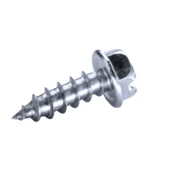 Blechschrauben (Ø x L) 4,8 x 16 mm Stahl verzinkt Sechskant Längsschlitz mit angepresster Bund (DIN 6928) DIN7976 BUND ISO1479 Werksnorm – Sechskantschrauben