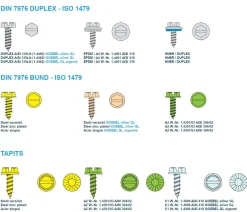 Blechschrauben (Ø x L) 4,2 x 19 mm Edelstahl A2 Sechskant Längsschlitz DIN7976 ISO1479 Werksnorm – Sechskantschrauben