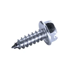 Blechschrauben mit angepresster Bund (DIN 6928) (Ø x L) 4,8 x 16 mm Edelstahl A2 Sechskant Längsschlitz DIN7976 BUND ISO1479 Werksnorm – Sechskantschrauben