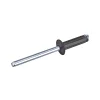 Blindnieten Aluminium/Stahl (Ø x L) 6,4 x 15,0 mm mit Flachkopf ISO15977 9005 schwarz - Flachkopf Niete - Popniete - RAINBOW STANDARD