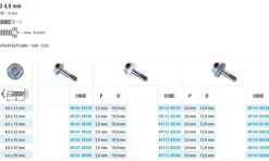 Bohrschrauben mit angepresster Bund (Ø x L) 4,8 x 22,0 mm Stahl verzinkt DIN7504L Werksnorm Sechskant Außensechskant / Längsschlitz - Sechskantschraube - Selbstbohrende Schraube - Selbstschneidende Bohrschrauben - Selbstbohrschrauben