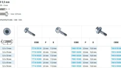 Bohrschrauben mit angepresster Bund (Ø x L) 5,5 x 25,0 mm Edelstahl A2 DIN7504K Werksnorm Sechskant Außensechskant - Sechskantschraube - Selbstbohrende Schraube - Selbstschneidende Bohrschrauben - Selbstbohrschrauben