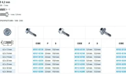 Bohrschrauben mit angepresster Bund (Ø x L) 4,2 x 22,0 mm Stahl verzinkt DIN7504L Werksnorm Sechskant Außensechskant / Längsschlitz - Sechskantschraube - Selbstbohrende Schraube - Selbstschneidende Bohrschrauben - Selbstbohrschrauben