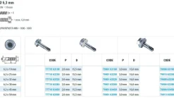 Bohrschrauben mit Dichtscheibe angepresster Bund mit EPDM Scheibe (Ø x L) 6,3 x 19,0 mm Edelstahl A2 DIN7504K Werksnorm Sechskant Außensechskant Sechskantschraube Selbstbohrende Schraube Selbstschneidende Bohrschrauben Selbstbohrschrauben