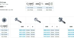 Bohrschrauben mit Dichtscheibe EPDM Scheibe angepresster Bund (Ø x L) 4,2 x 13,0 mm Edelstahl C1 GOEBEL silber GL DIN7504K Werksnorm Sechskant Außensechskant - Sechskantschraube - Selbstbohrende Schraube - Selbstschneidende Bohrschrauben