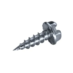 Drillschrauben (Tapits) mit Sperrverzahnung (Ø x L) 4,8 x 16,0 mm Stahl verzinkt Sechskant Außensechskant / Längsschlitz - Selbstbohrende Schrauben - Selbstschneidende Bohrschrauben