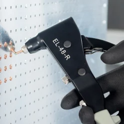Einhand Blindnietzange EL-48-R - Arbeitsbereich ø 3,0/3,2 - 4,0 mm - Profi Nietzange Industrie Robuste Popnietenzange 1-Hand-Bedienung - Nietzange - Nietenzange