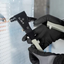 Einhand Blindnietzange EL-48-R - Arbeitsbereich ø 3,0/3,2 - 4,0 mm - Profi Nietzange Industrie Robuste Popnietenzange 1-Hand-Bedienung - Nietzange - Nietenzange