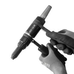 GO-12-R - Zweihand-Blindniet Ratsche - Hand Blindnietsetzgerät - Arbeitsbereich ø 3,0/3,2/4,0/4,8/5,0/6,0/6,4 mm - Blindniet Handzange - Nietzange - Nietenzange - Blindnietzange