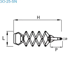 GO-25-SN - Hand Blindnietsetzgerät Scherennietgerät - Arbeitsbereich ø 3,2 - 6,4 mm - Nietzange - Nietenzange - Blindnietzange