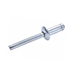 Hochfeste Blindnieten Stahl/Stahl (Ø x L) 6,4 x 16,0 mm mit Flachkopf - Niete mit gerilltem Nietdorn - Hochfeste Nieten - H-LOCK