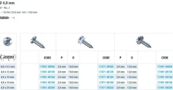 Linsenblechschrauben (Ø x L) 4,8 x 13 mm Edelstahl C1 GOEBEL silber GL Linsenkopf Innenvierkant – Linsenkopfschrauben - Blechschrauben