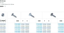 Linsenblechschrauben (Ø x L) 4,8 x 19 mm Stahl verzinkt Linsenkopf Längsschlitz - Linsenkopfschraube - Blechschraube