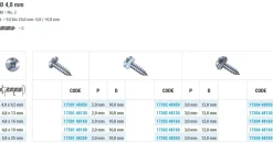 Linsenblechschrauben mit PA Scheibe (Ø x L) 4,8 x 19 mm Edelstahl A2 Linsenkopf Längsschlitz - Linsenkopfschrauben – Blechschrauben