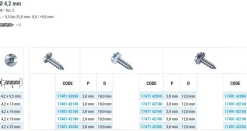 Linsenblechschrauben mit Dichtscheibe EPDM Scheibe (Ø x L) 4,2 x 13 mm Edelstahl C1 GOEBEL silber GL Linsenkopf Innenvierkant - Linsenkopfschrauben – Blechschrauben