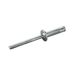 Presslaschenblindnieten (Leichtbau) Stahl/Stahl (Ø x L) 4,8 x 17,2 mm mit Flachkopf - Presslaschen-Blindniete - Presslaschenblindniete (Leichtbau) - TRI-GO