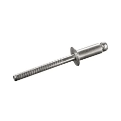 Senkkopf Nieten mit gerilltem Nietdorn Edelstahl A2/Edelstahl A2 (Ø x L) 4,8 x 18,0 mm mit Senkkopf ISO15984 - Senkkopf Niete mit gerilltem Nietdorn - Popniete - STANDARD