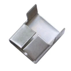 Spaltband / Kappenband L-Clips Edelstahl A2 für 12,7mm Bandbreite