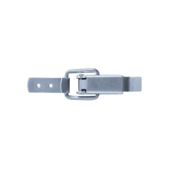 Spannverschluss Edelstahl A2 1/60 II Kappenschloss mit gerade Grundtplatte und Gegenhaken - Kistenverschluss - Kofferverschluss - Hebel Verschluss