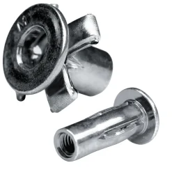 Spreiz-Blindnietmutter Nietmutter M8 Stahl verzinkt (Ø x L) 12,6 mm x 29,6 mm Flachkopf Rundschaft geschlitzt vorgestaucht Schaftende offen Einziehmutter Einnietmuttern - GO-SPLIT